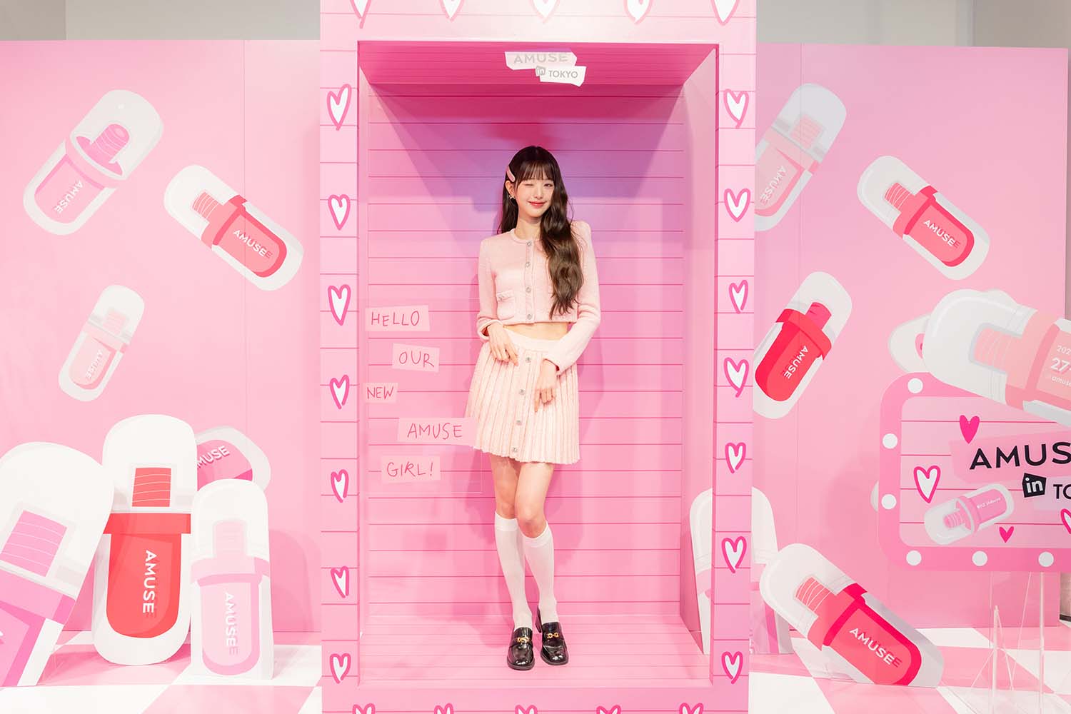 IVE ウォニョンちゃんが渋谷に♡ 韓国コスメ『AMUSE』のPOP UP