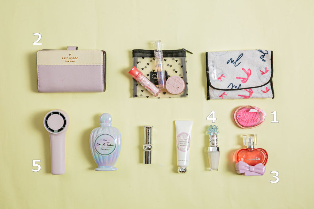 りーたん（大畠莉音）のバッグの中身