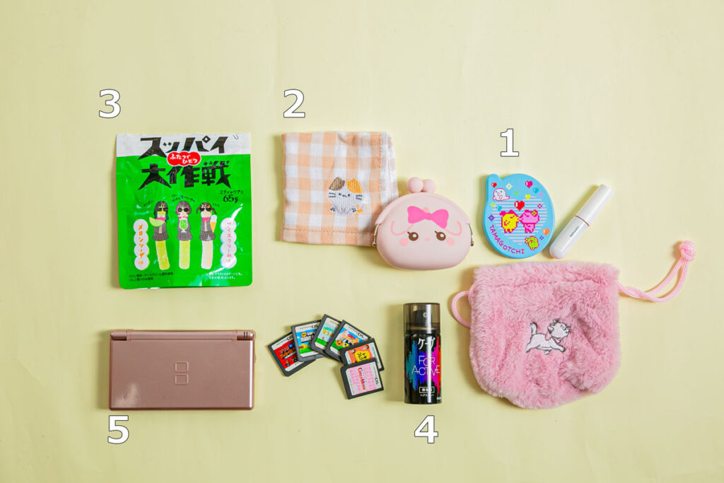 えみちゃん（宮崎えみり）のバッグの中身