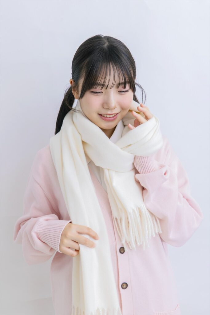 マフラー　女子　冬　制服