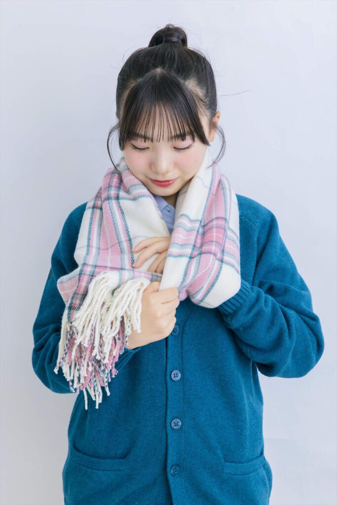 マフラー　女子　冬　制服