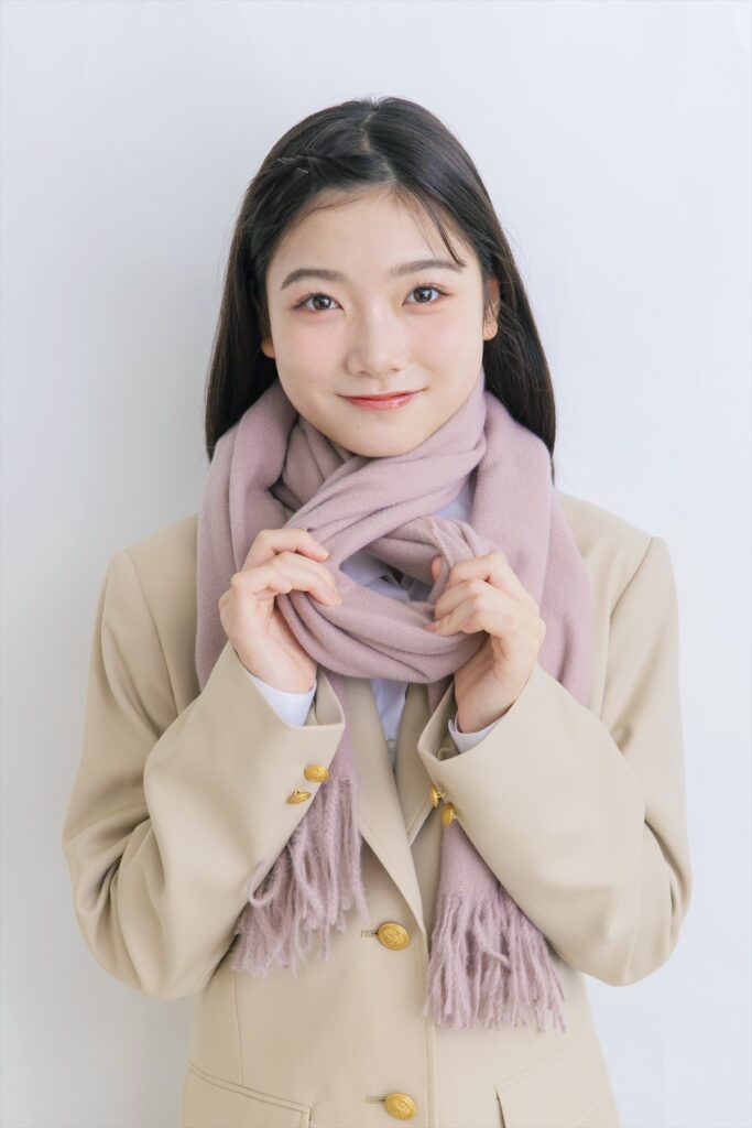 マフラー　女子　冬　制服
