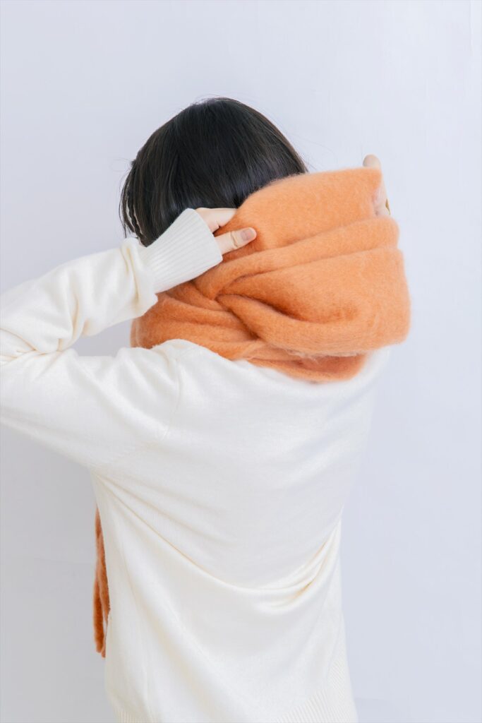 マフラー　女子　冬　制服