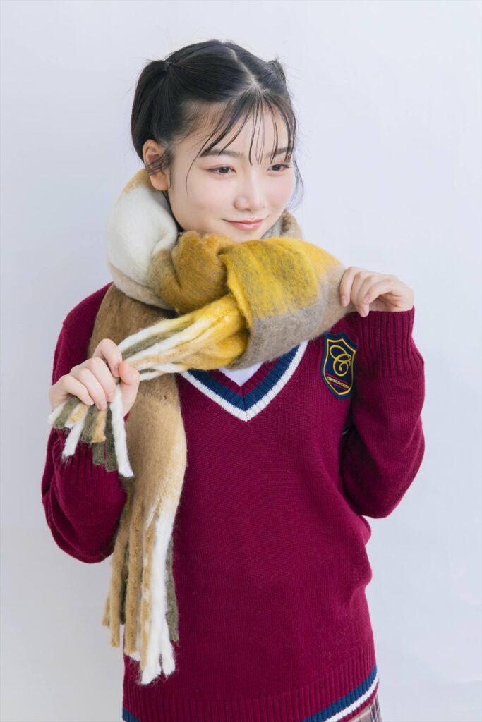 マフラー　女子　冬　制服