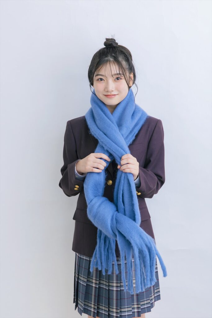 マフラー　女子　冬　制服