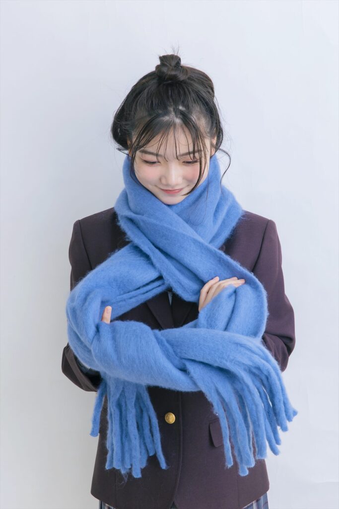 マフラー　女子　冬　制服
