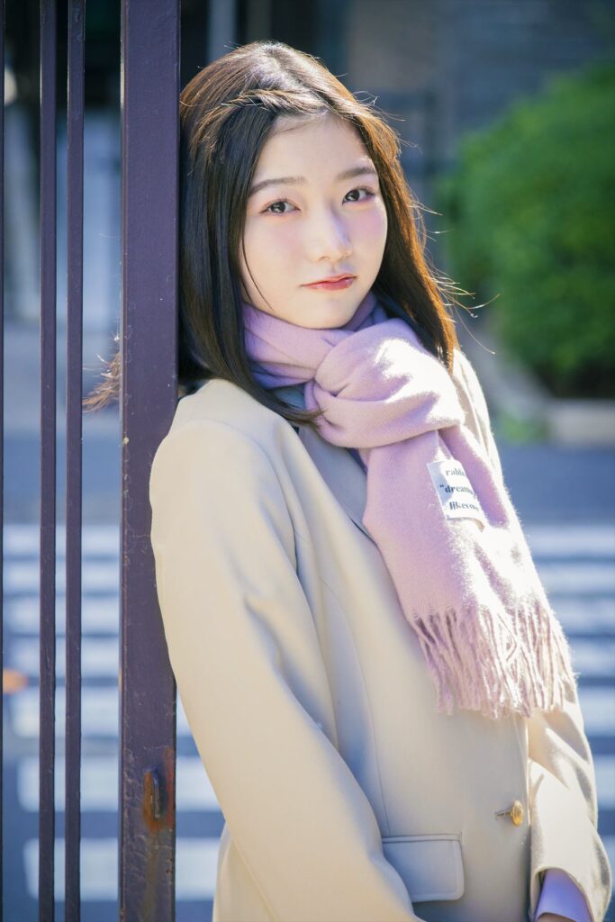 マフラー　女子　冬　制服