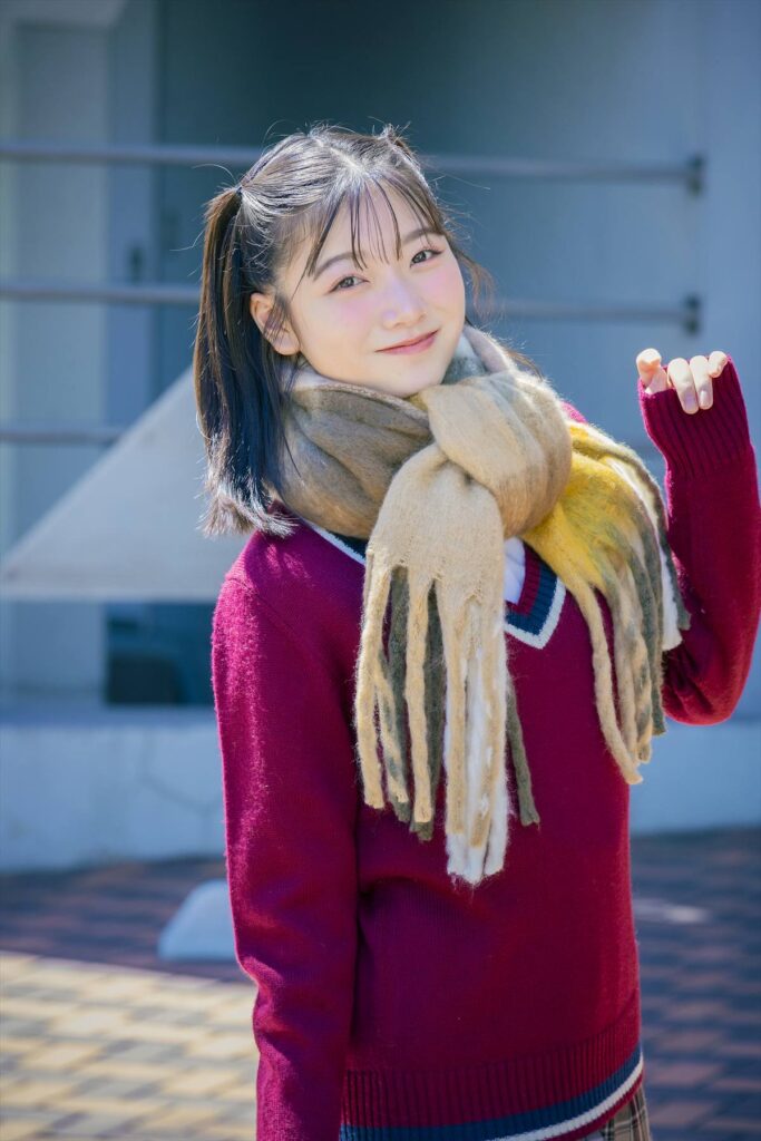 マフラー　女子　冬　制服