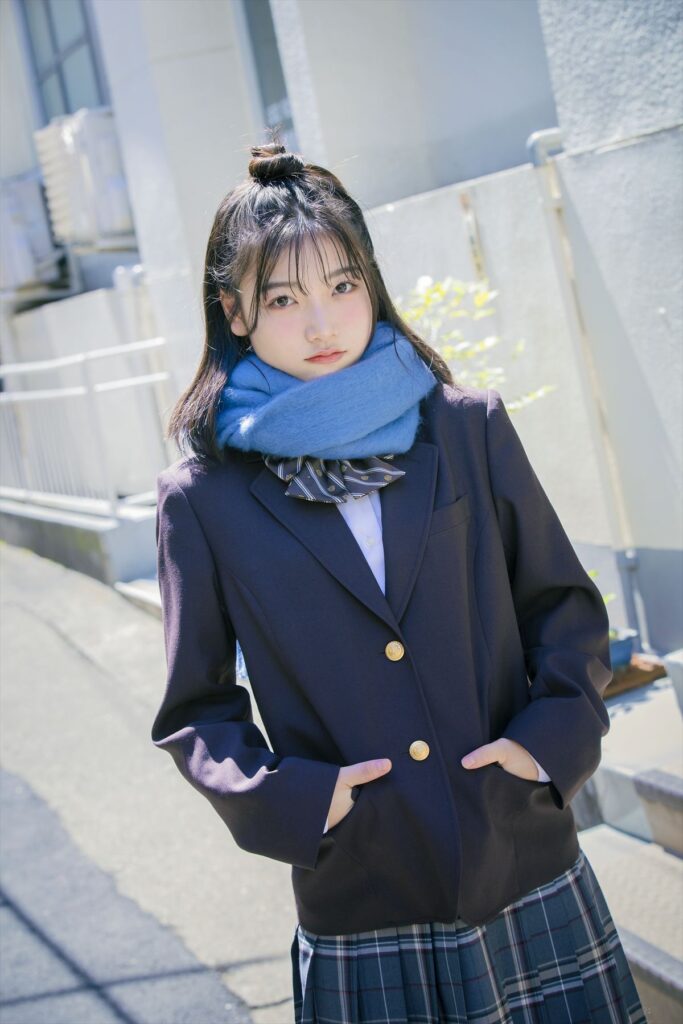 マフラー　女子　冬　制服