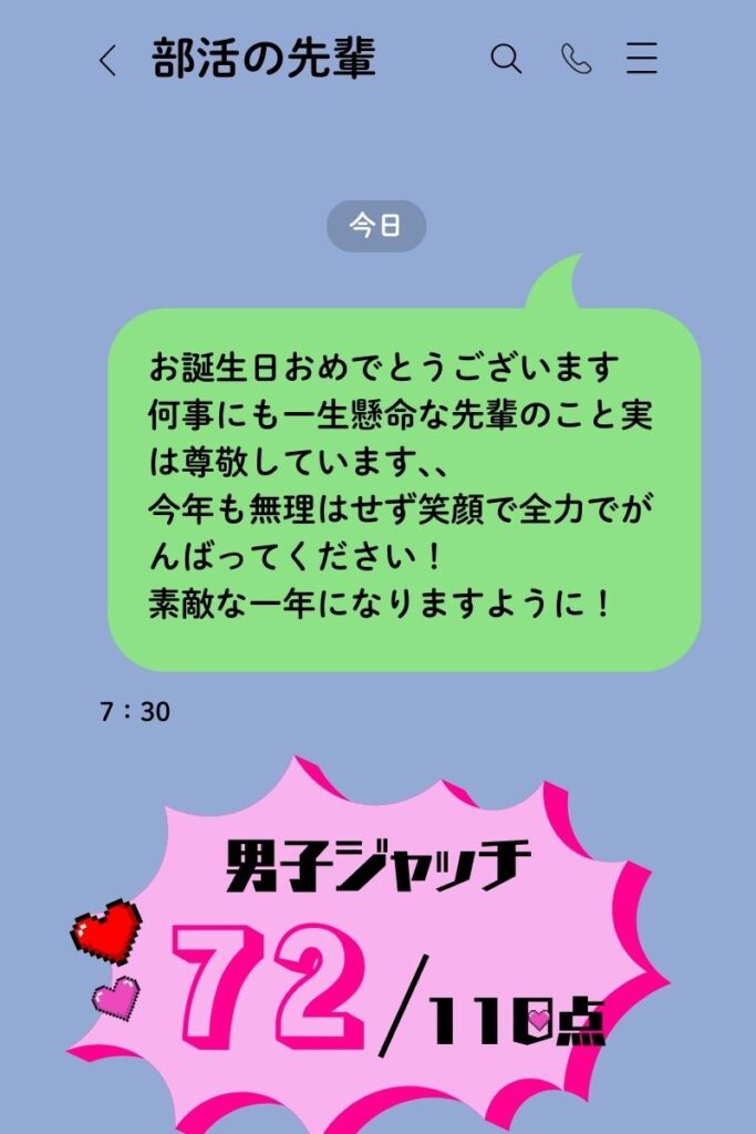 LINE　好きな人　誕生日