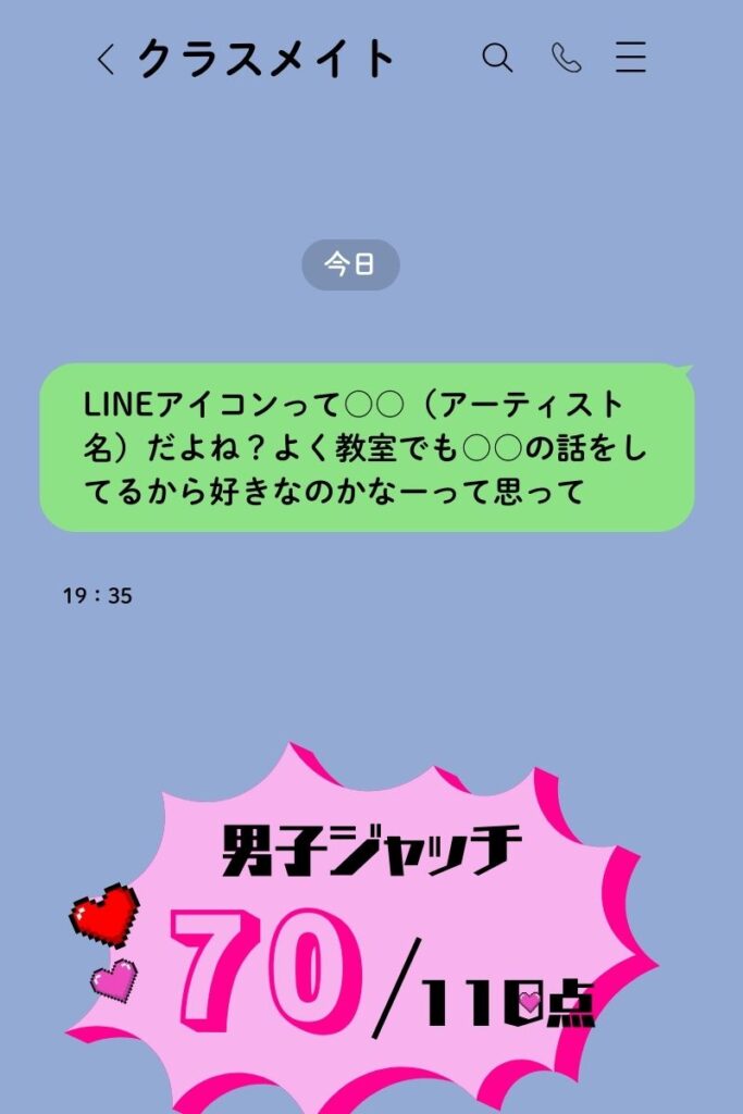 LINE　好きな人　