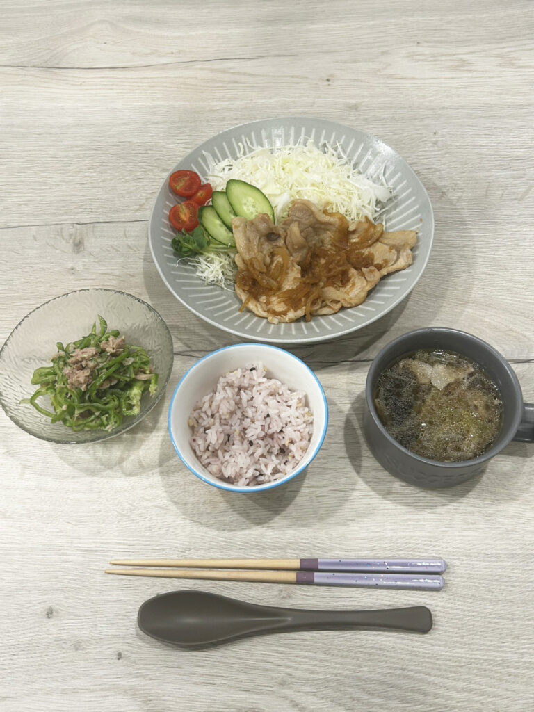 雑穀米 夜ごはん