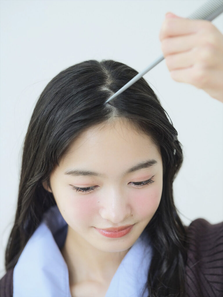 前髪なし　ヘアアレンジ