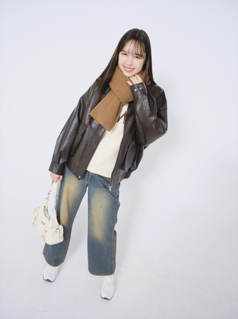 冬コーデ　ダウン