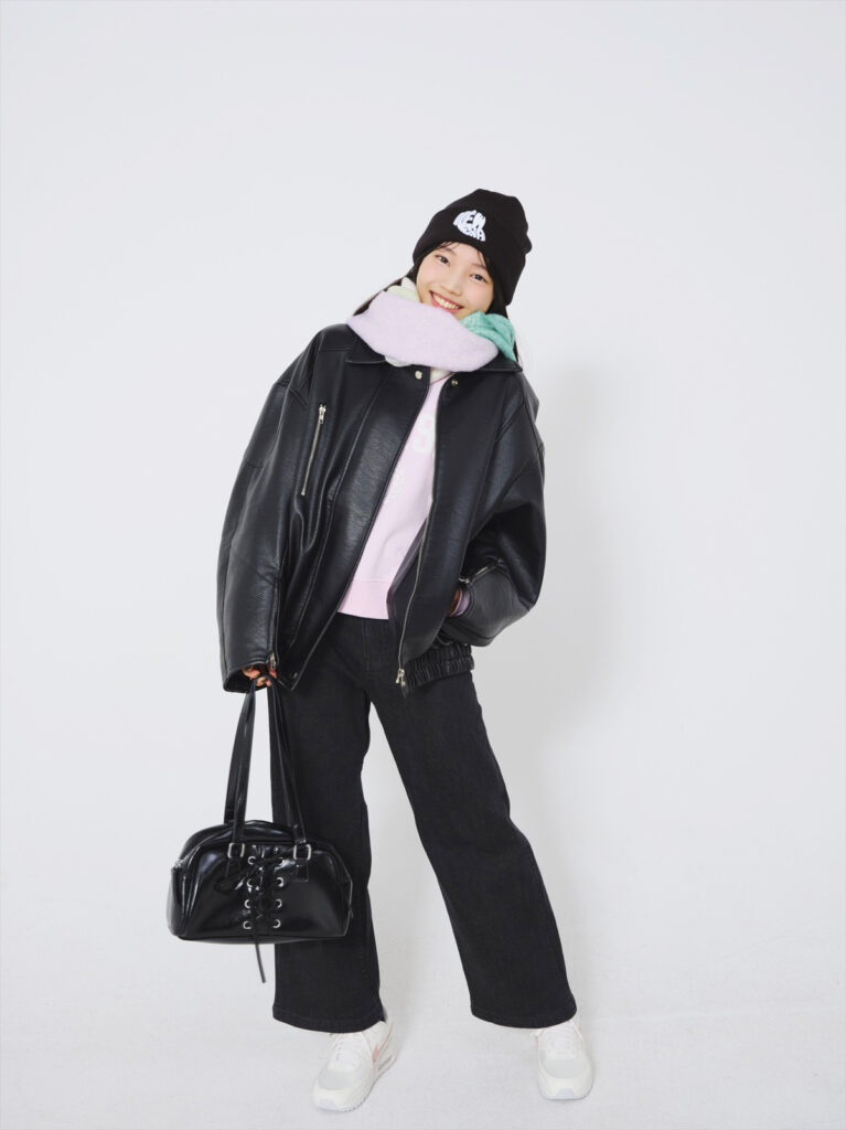 冬コーデ　ダウン