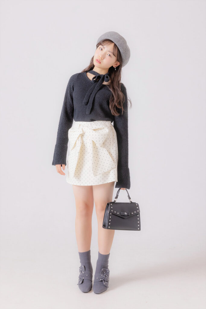 バレエコア　リボンコーデ