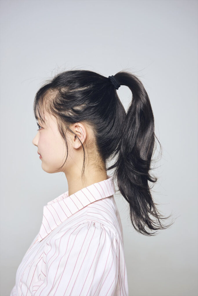 小顔見え　ヘアアレンジ
