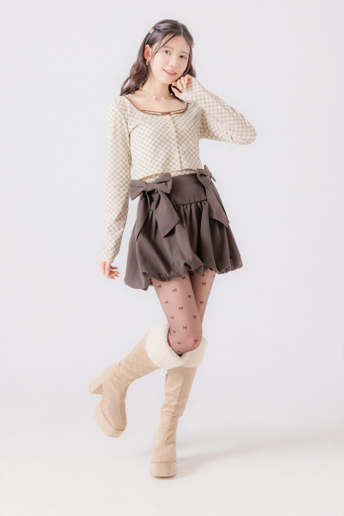 バレエコア　リボンコーデ