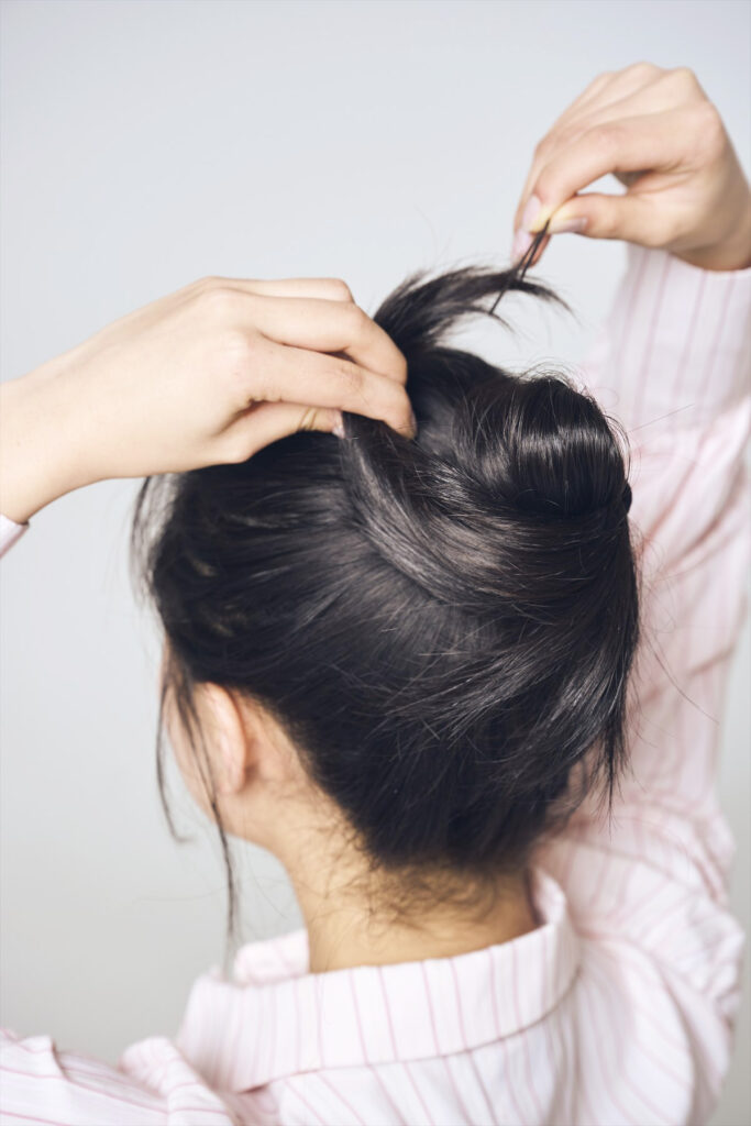 小顔見え　ヘアアレンジ