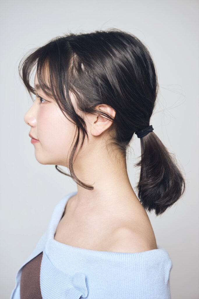 小顔見え ヘアアレンジ