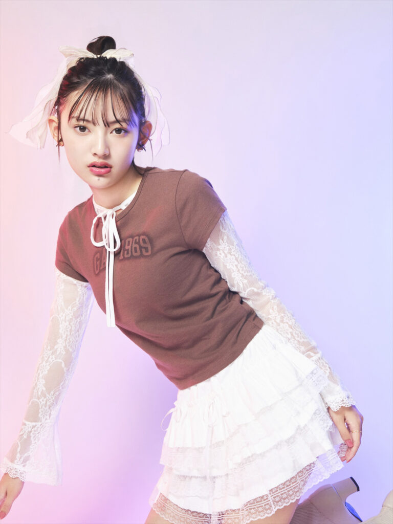 短丈Tシャツ バレエコア