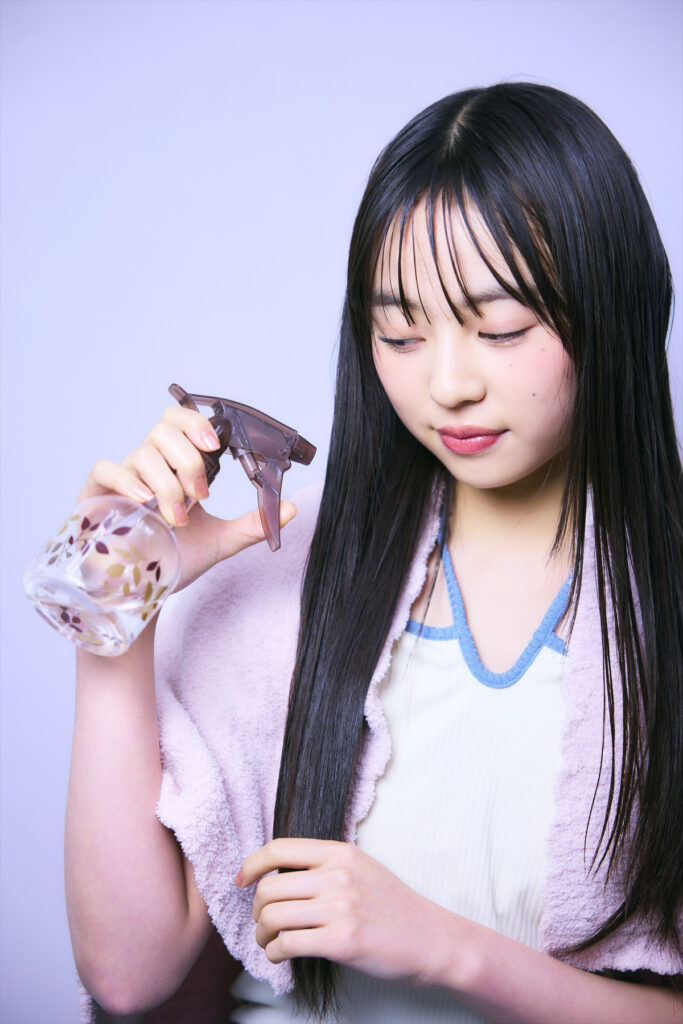 ストレートヘア　作り方