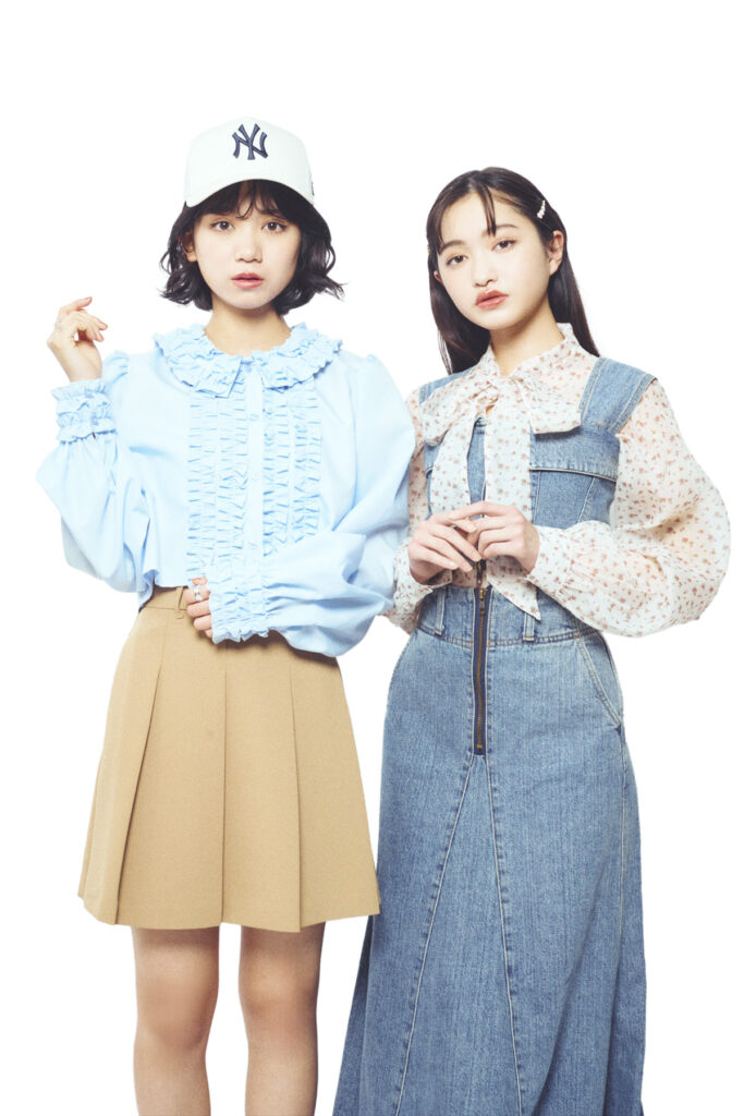 ボウタイブラウス＆ひとくせえり　コーデ