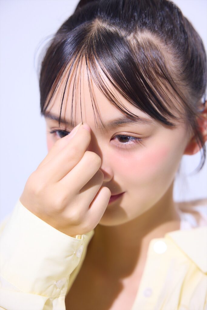 束感シースルー前髪